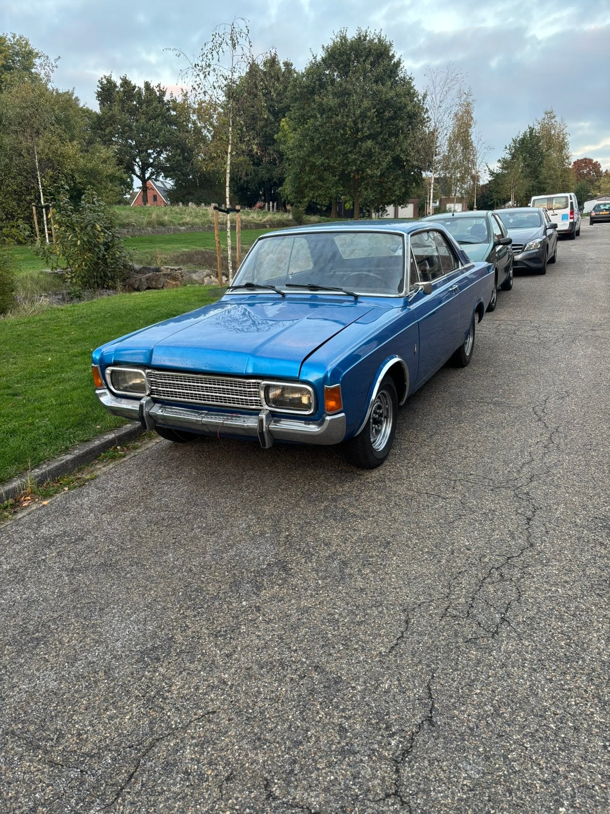Ford Taunus 1.7 17M AUT 1971 Blauw, Auto's, Achterwielaandrijving, 4 cilinders, Bedrijf, Handgeschakeld