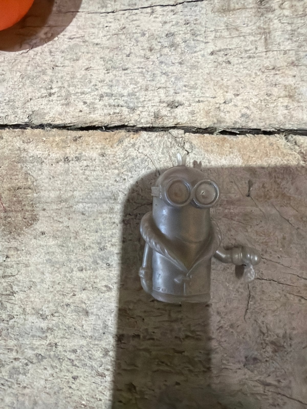 Zilverkleurige Minion figuur, Verzenden, Gebruikt