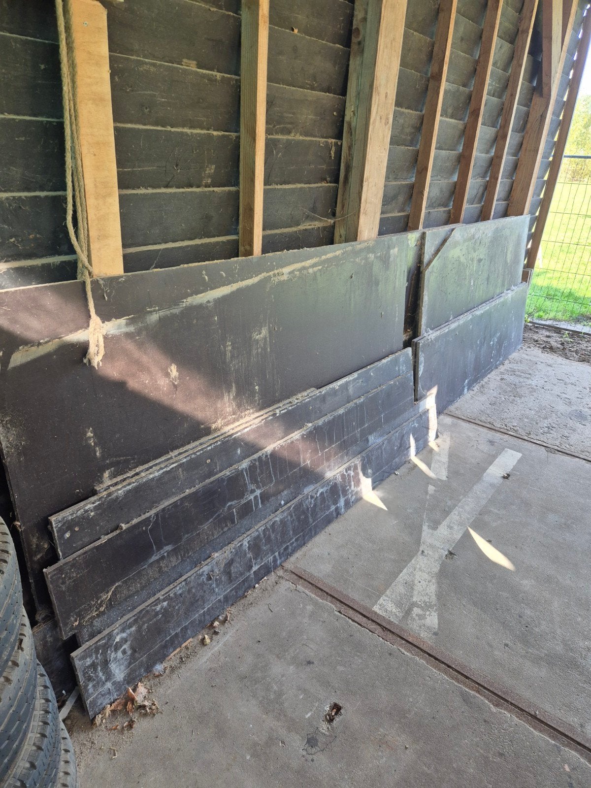 Betonplex platen, Ophalen, Gebruikt, Gevelraam of Ruit