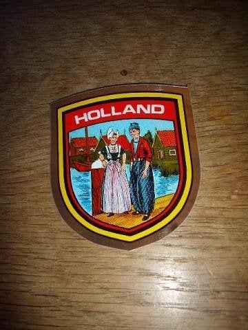 Holland foliesticker traditionele klederdracht bij haven 7x8, Ophalen of Verzenden, Zo goed als nieuw, Bedrijf of Vereniging