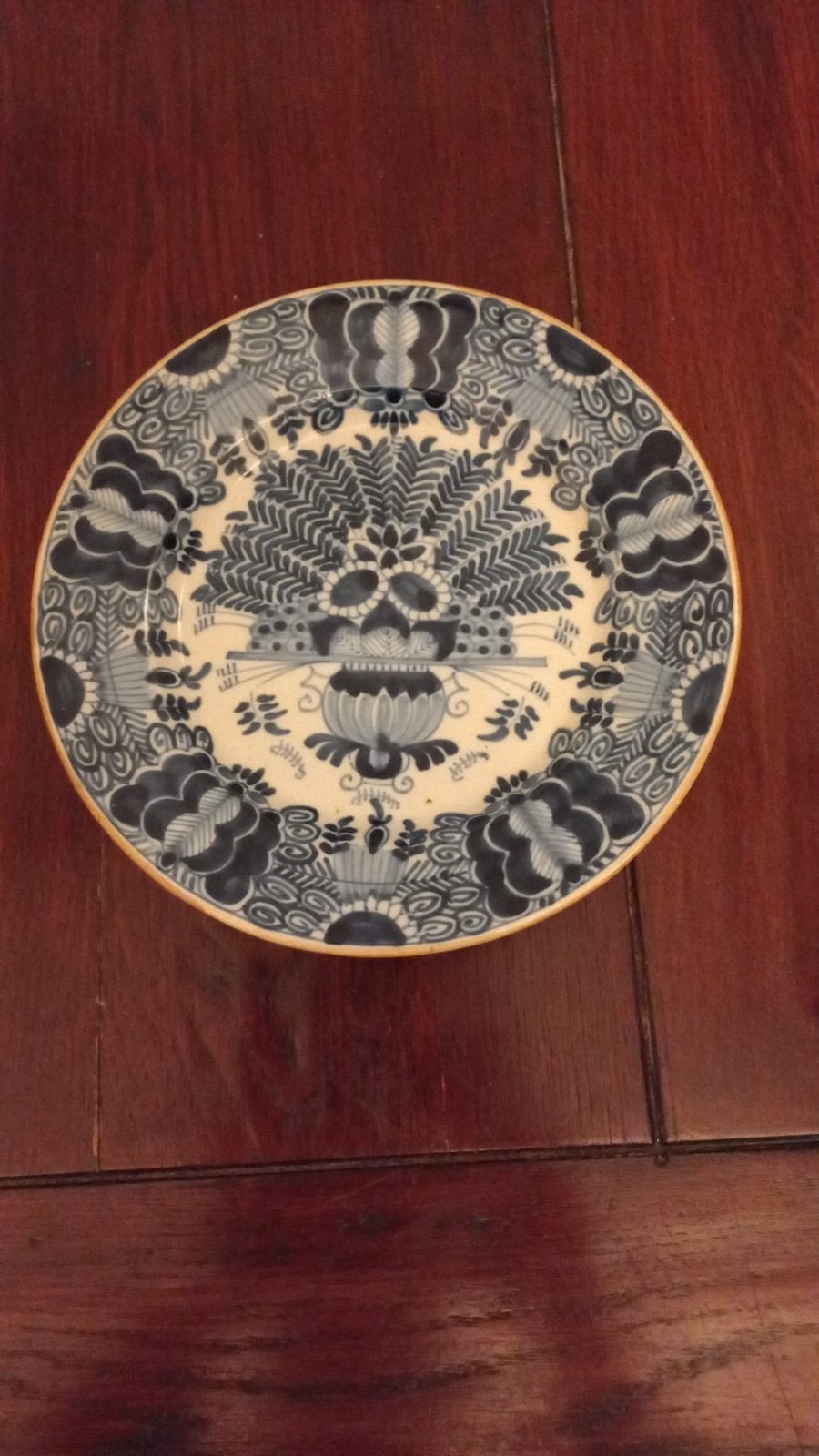 Antiek Makkum Wandbord - Blauw en Wit Delfts Aardewerk, Ophalen