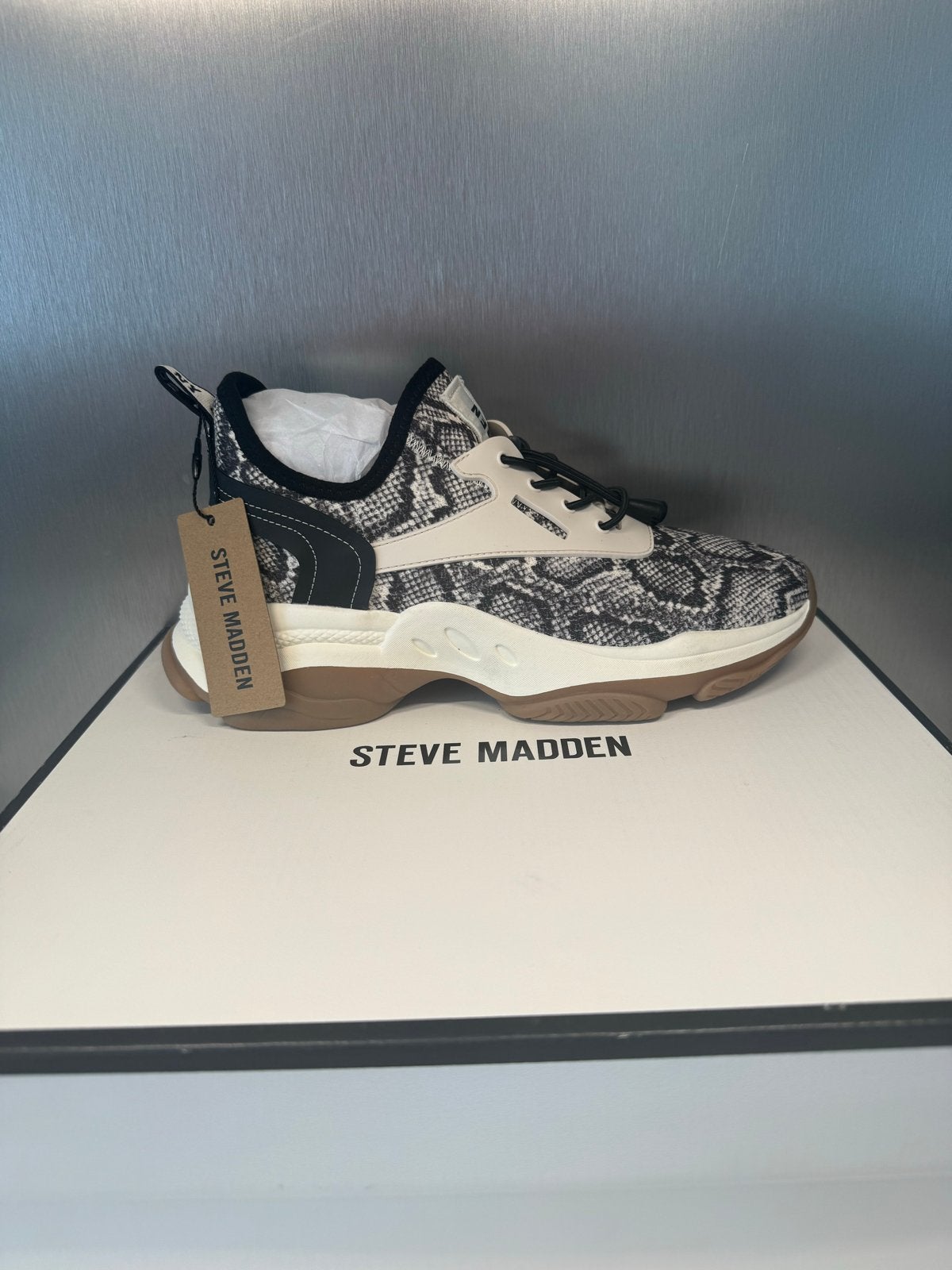 Steve Madden MATCH-E sneakers met slangenprint - maat 39, Ophalen of Verzenden, Nieuw, Overige kleuren, Sneakers of Gympen