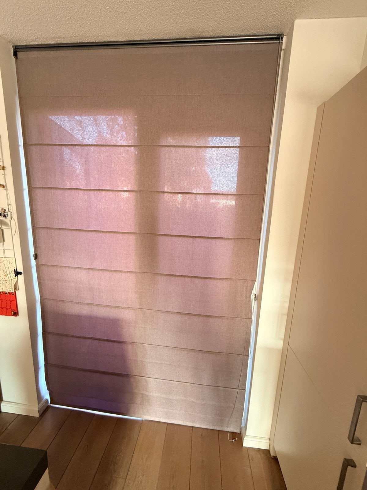 Stijlvol top-down vouwgordijn - taupe - 162x267 cm, Huis en Inrichting, Stoffering | Gordijnen en Lamellen, Ophalen, Bruin, Vouwgordijn