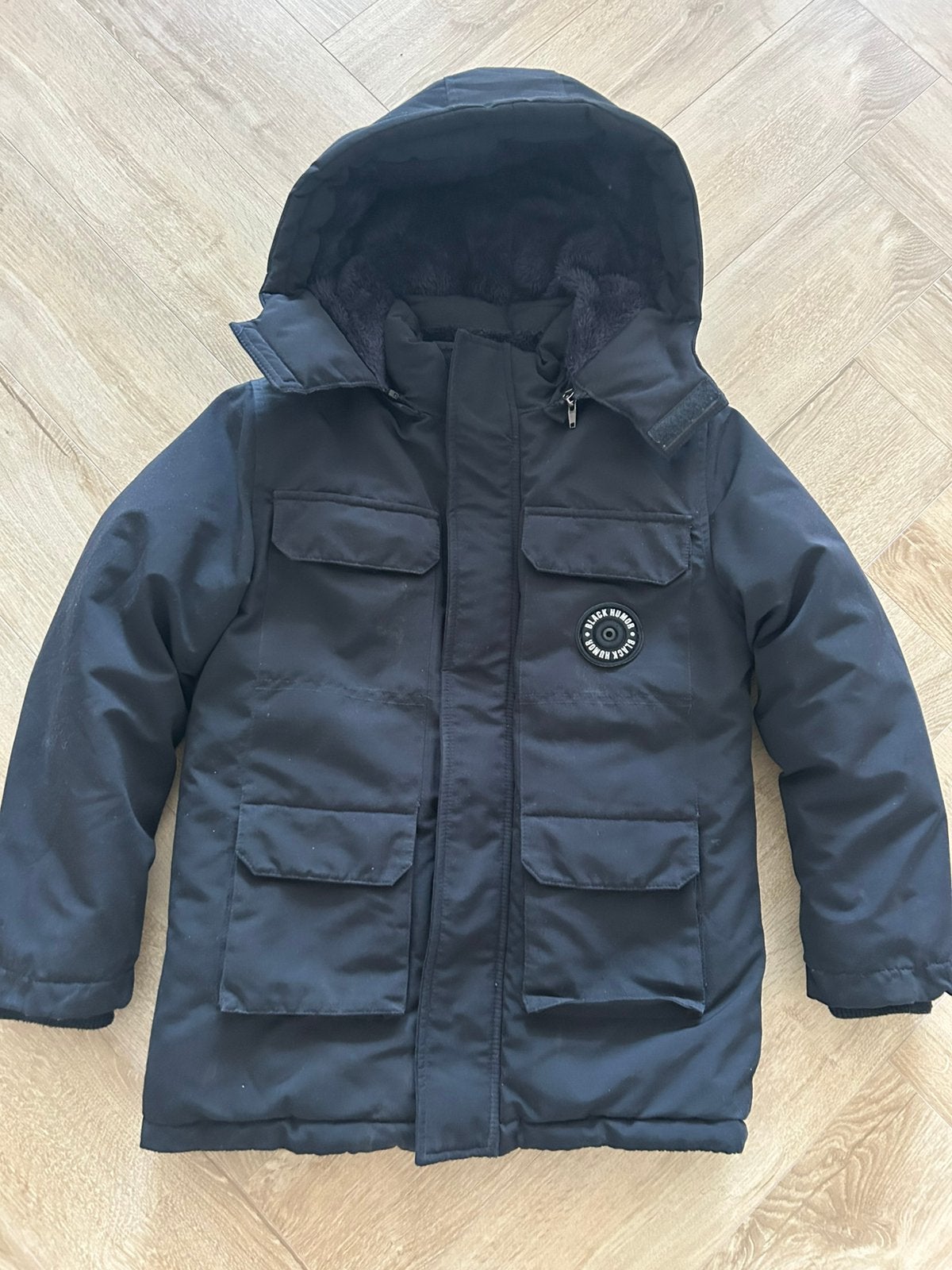 Jongens donkerblauw parka model winterjas US FREE STAR, Ophalen of Verzenden, Gebruikt, Jongen, Jas