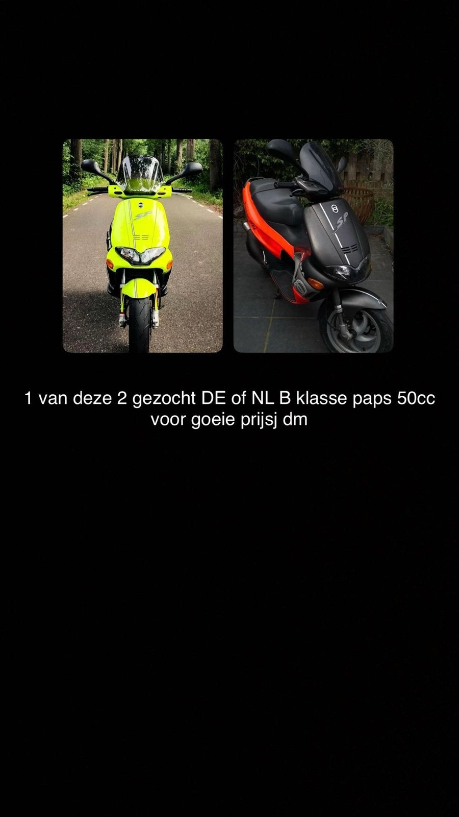 Gilera Runner 50cc - Gezocht (DE of NL of BE B-klasse), Fietsen en Brommers, Tweetakt, Gebruikt, Overige modellen, Maximaal 45 km/u
