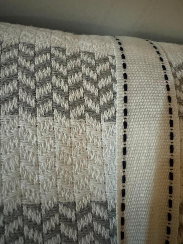 Nieuwe Sherly Woven Bedspread - Double (220x240 cm), Ophalen of Verzenden, Nieuw, Wit, Deken of Dekbed