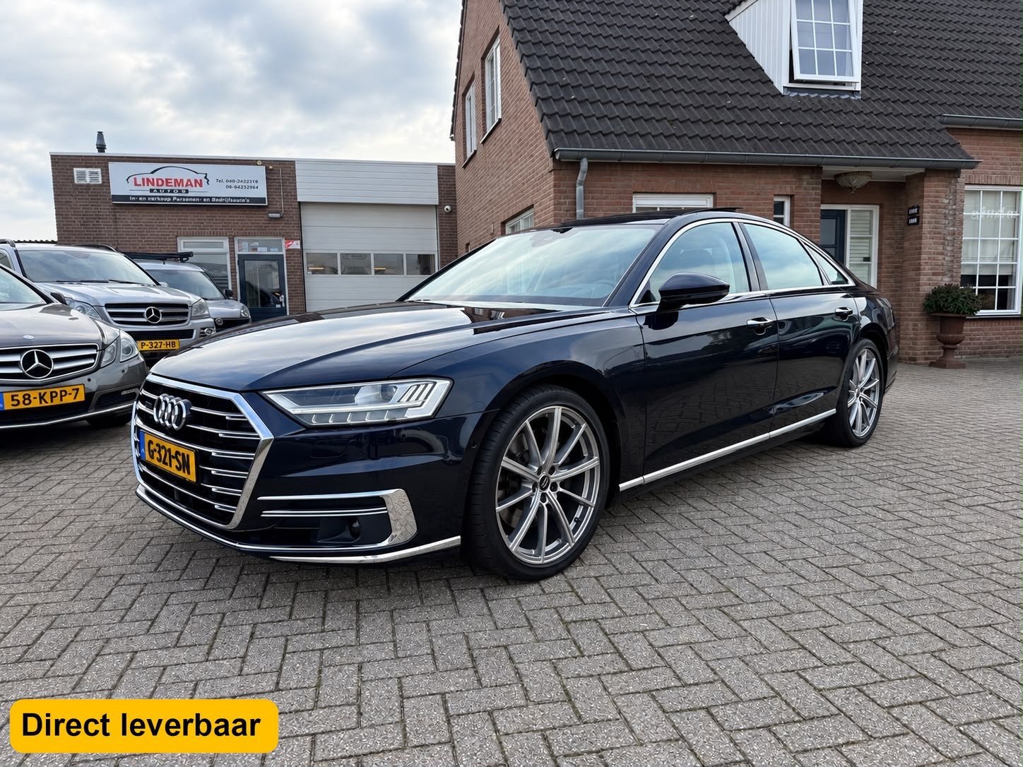 Audi A8 55 TFSI Quattro S-Line Pano 4WS Head-Up B&O Koeling, Auto's, Automaat, Dealer onderhouden, Gebruikt, Euro 6