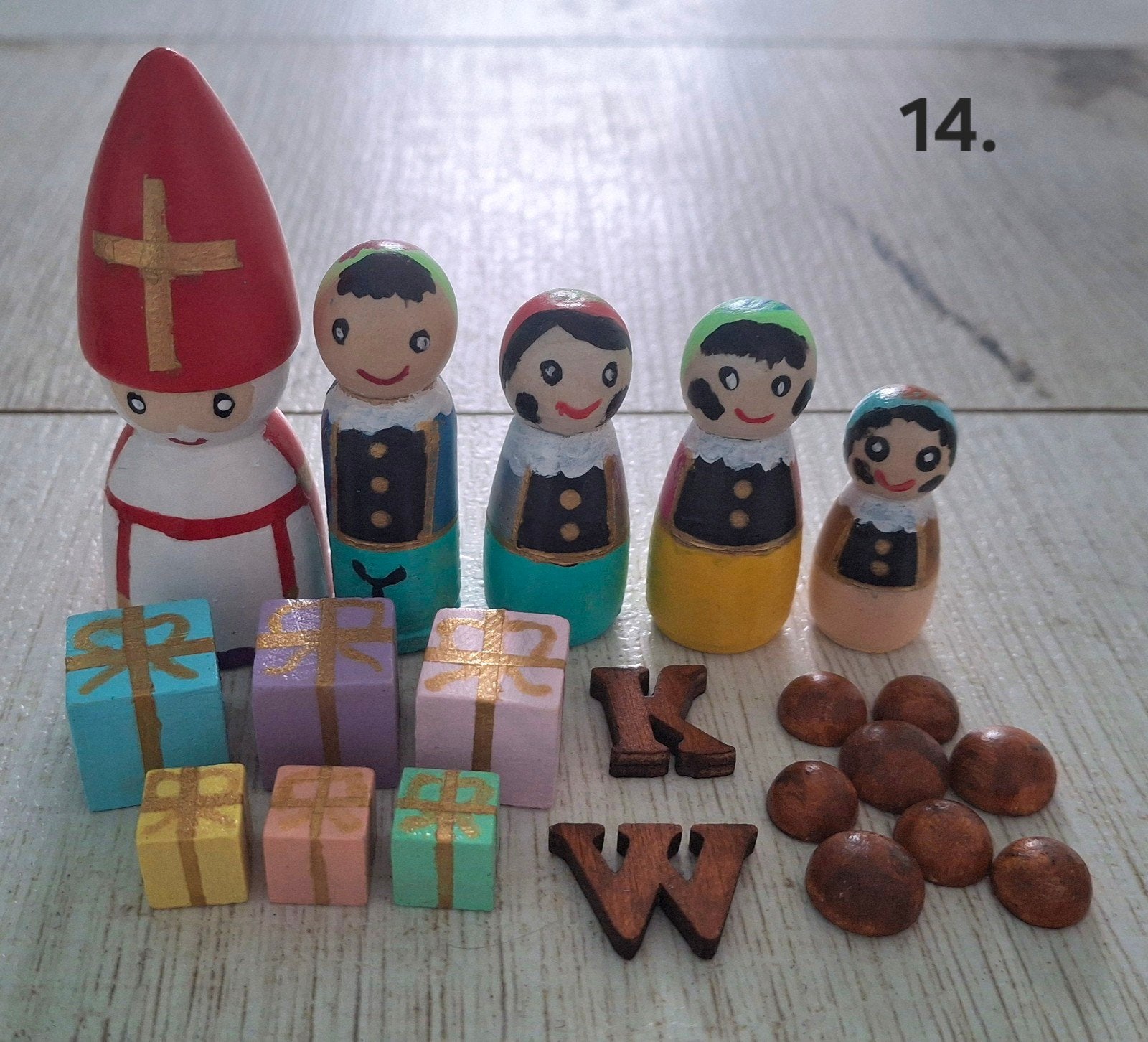 pegdolls Sint met pietjes en accessoires, Ophalen of Verzenden, Nieuw, Overige typen