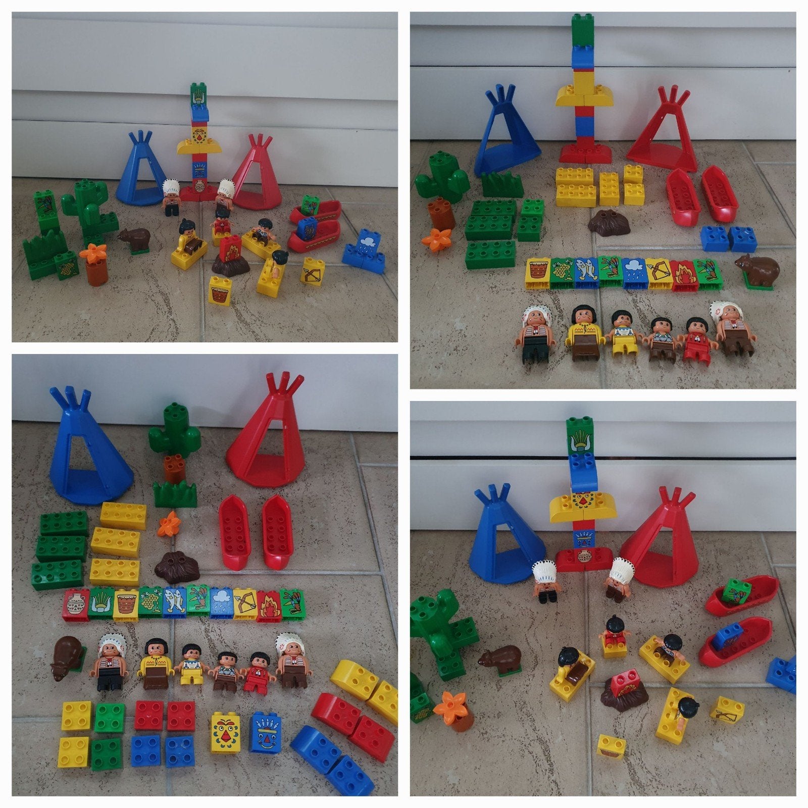 lego duplo Indianenpark met figuren en accessoires, Gebruikt, Ophalen of Verzenden, Inclusief minifiguren, Duplo