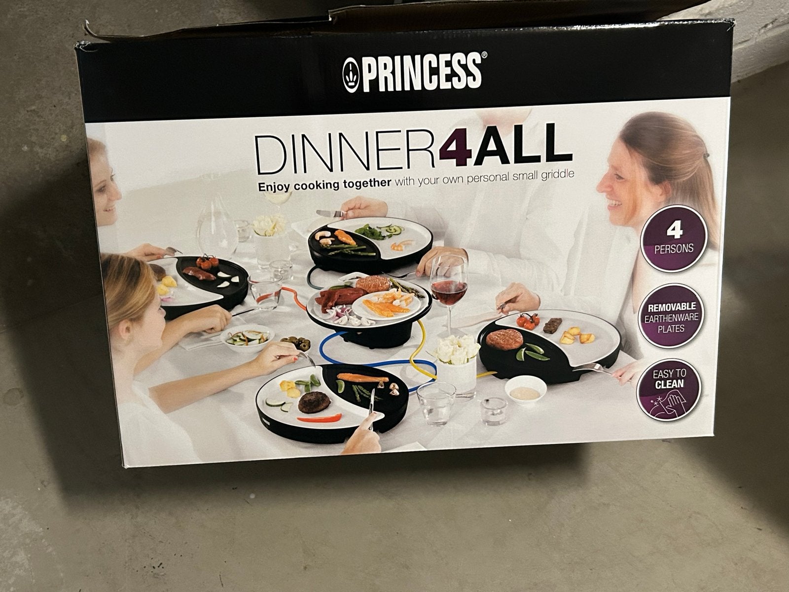 Princess Dinner4All Gourmetstel - 4 Personen, Ophalen, Zo goed als nieuw, 4 t/m 7 personen