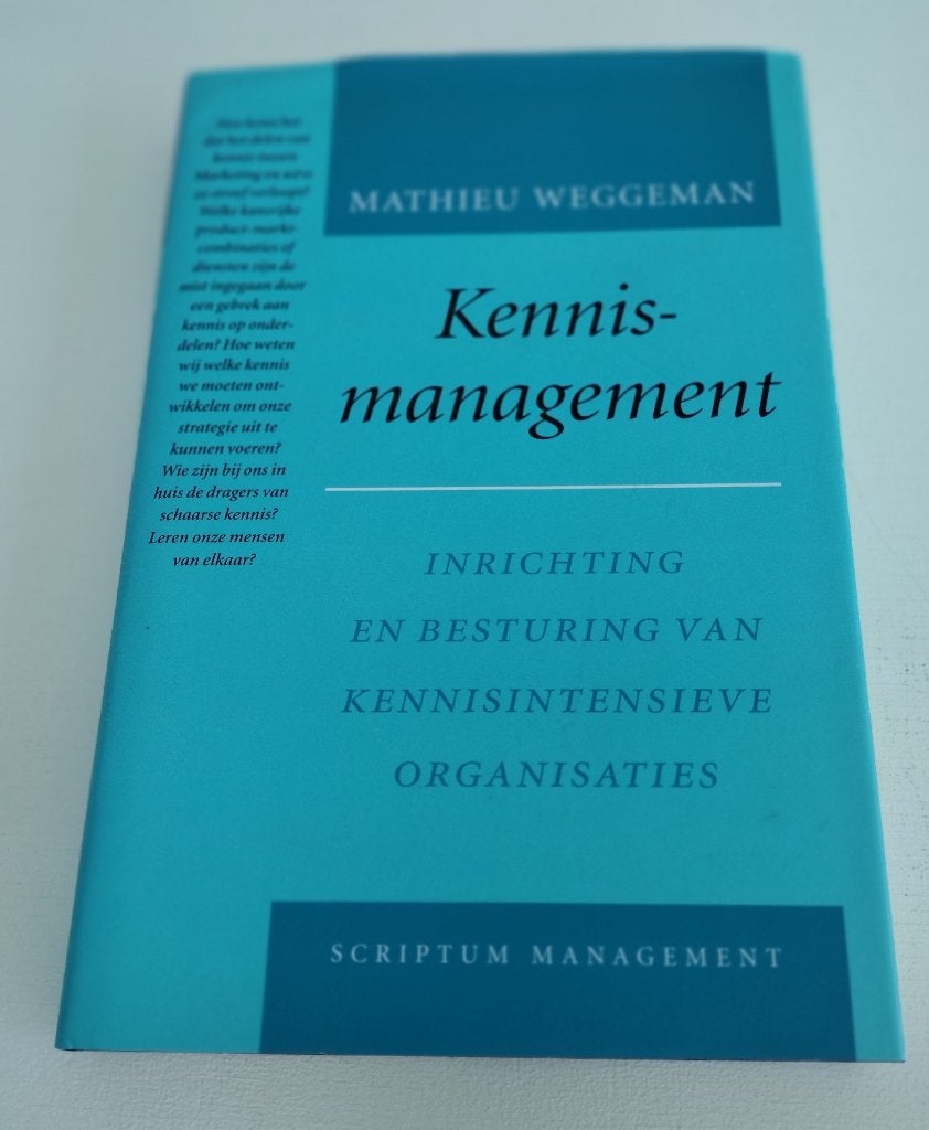 Mathieu Weggeman – Kennismanagement, Ophalen of Verzenden, Zo goed als nieuw