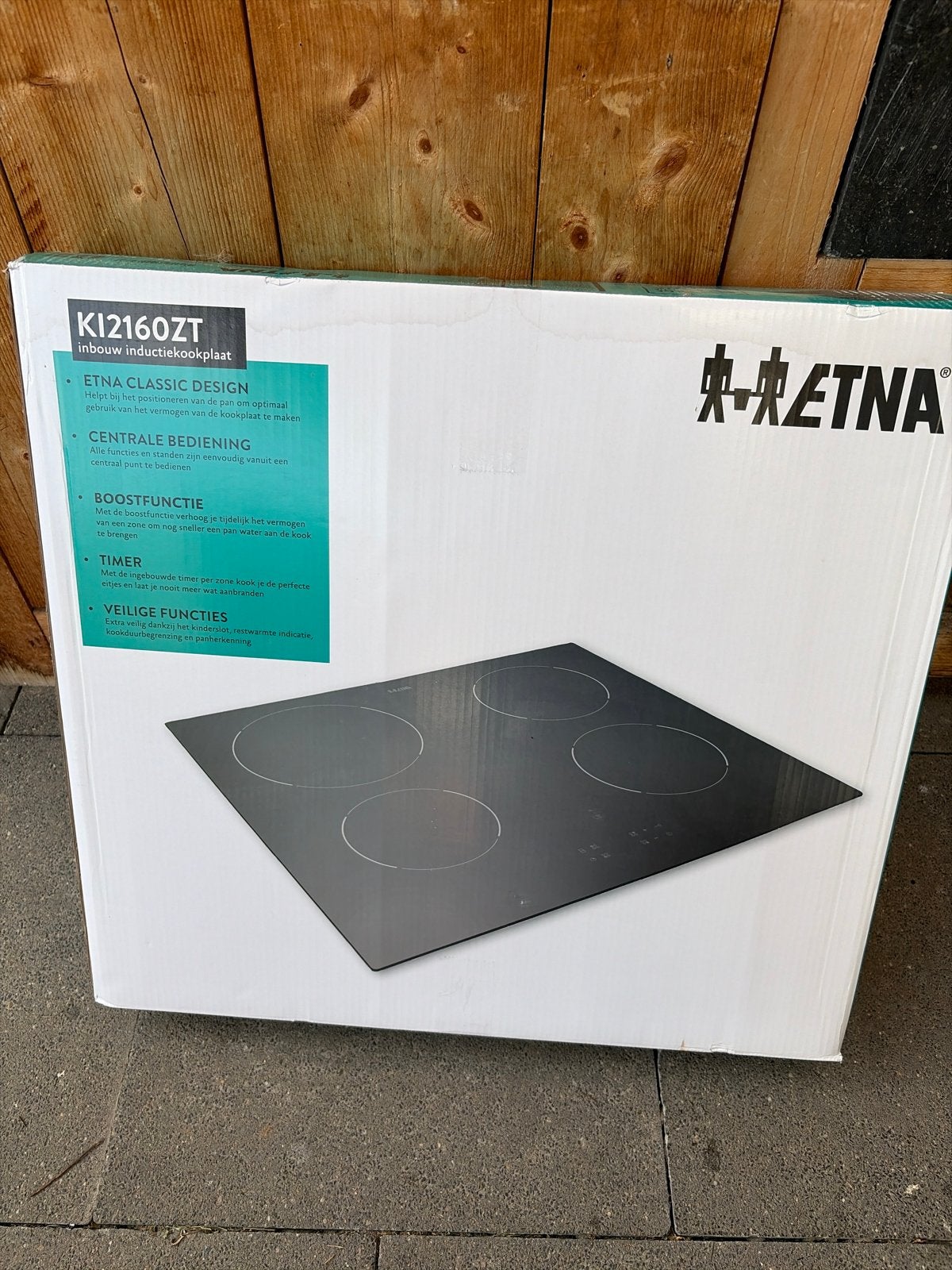 ETNA KI2160ZT Inbouw Inductiekookplaat - Nieuw in doos, Nieuw, Inbouw, Inductie, 4 kookzones