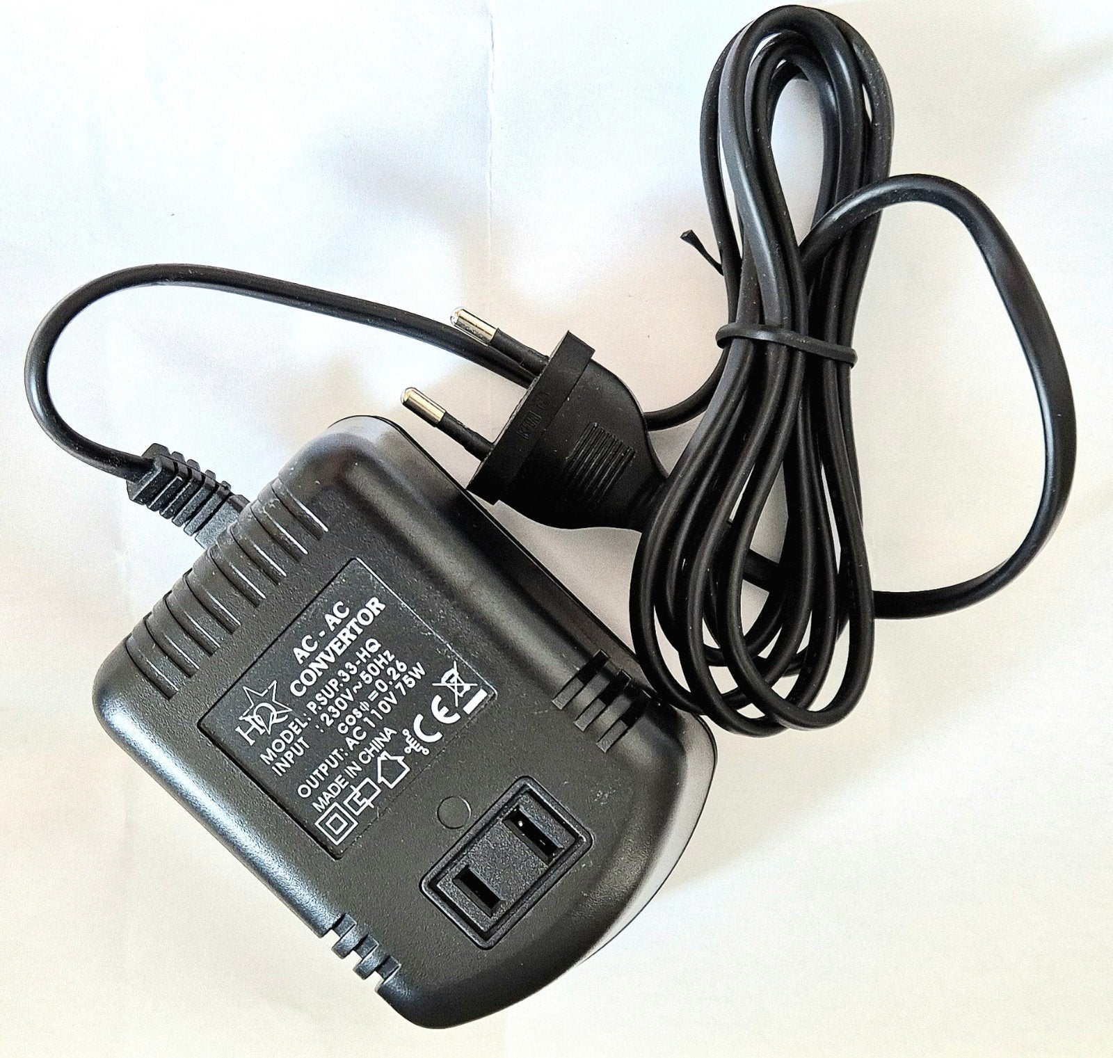 75 Watt Desktop Voltage Converter 220-240V ac / 100-120V ac, Audio, Tv en Foto, Converters, Ophalen of Verzenden, Nieuw