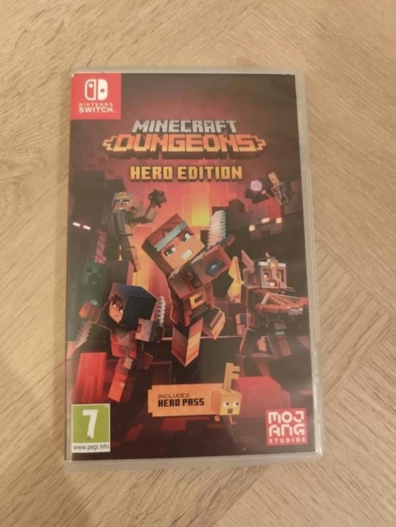 Nintendo Minecraft Dungeons Hero Edition, Avontuur en Actie, Ophalen of Verzenden, Zo goed als nieuw, 3 spelers of meer
