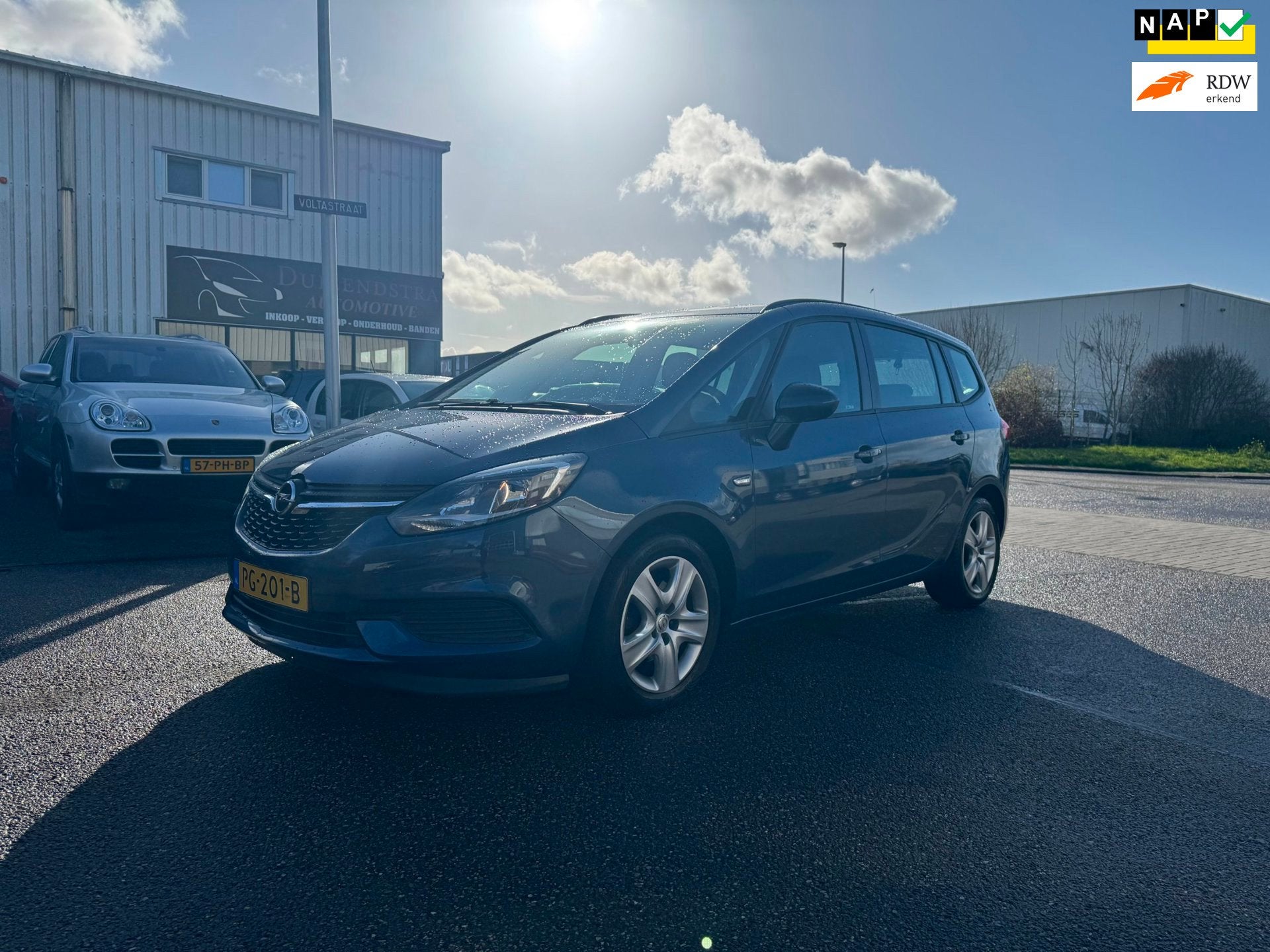 Opel Zafira 1.4 Turbo Online Edition, Gebruikt, Euro 6, Blauw, Origineel Nederlands