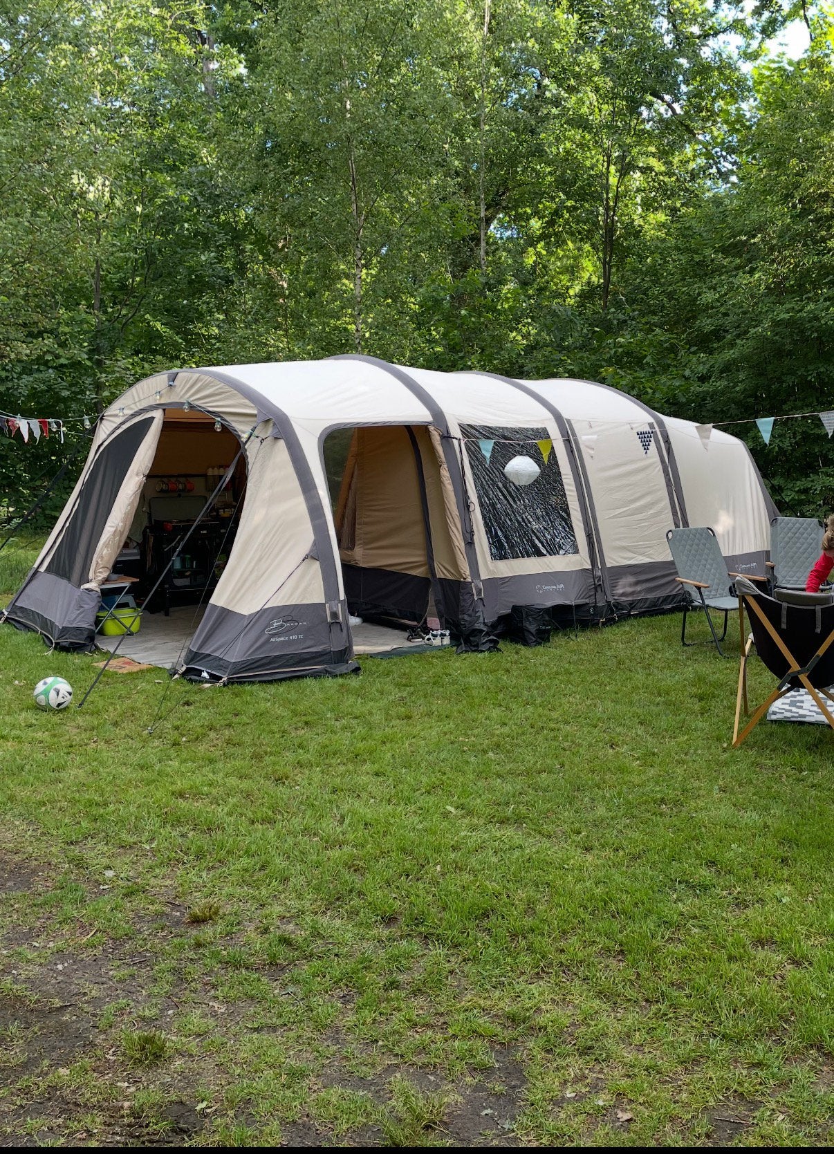 Bardani Airspace 410 TC (2022), Caravans en Kamperen, Tenten, Ophalen, Gebruikt, Tot en met 5