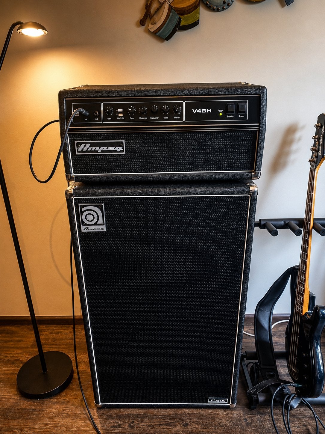 Ampeg V4BH Basversterker Top en SVT610HLF Kast, Muziek en Instrumenten, Versterkers | Bas en Gitaar, Ophalen, Gebruikt, Basgitaar