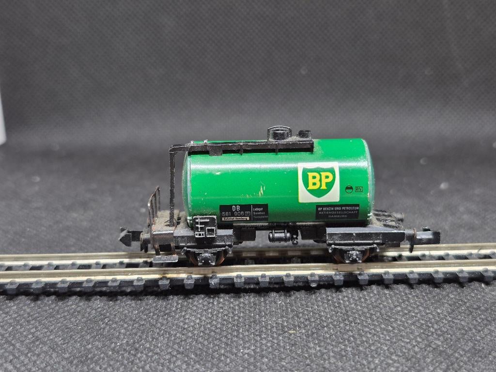 Minitrix 3232 - ketelwagen "BP" (15625), Gebruikt, Gelijkstroom, Trix, Wagon