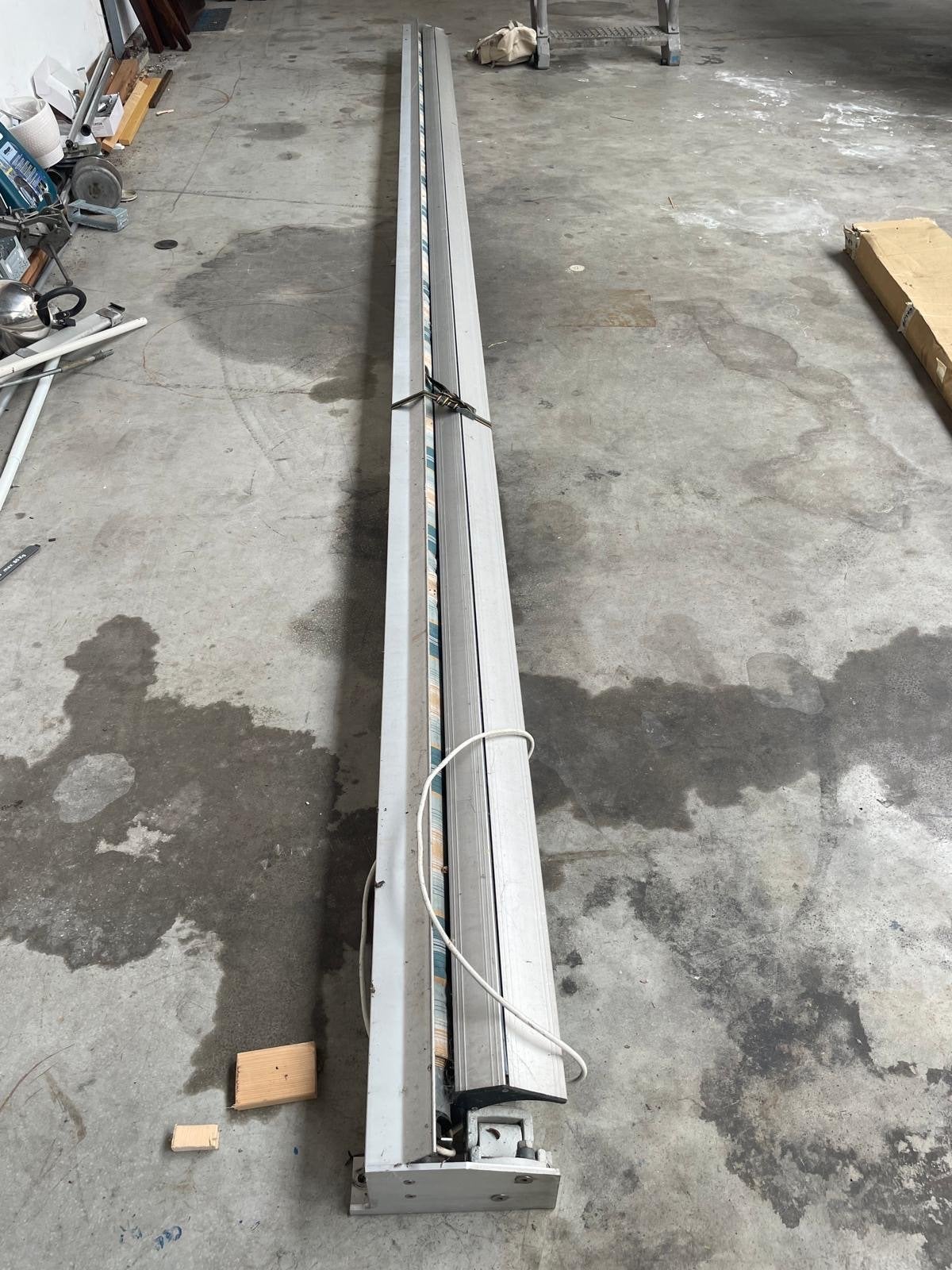 Elektrisch zonnescherm / luifel. 5,5 m breed, 4 m diep, Tuin en Terras, Ophalen, Gebruikt, 450 cm of meer, Elektrisch