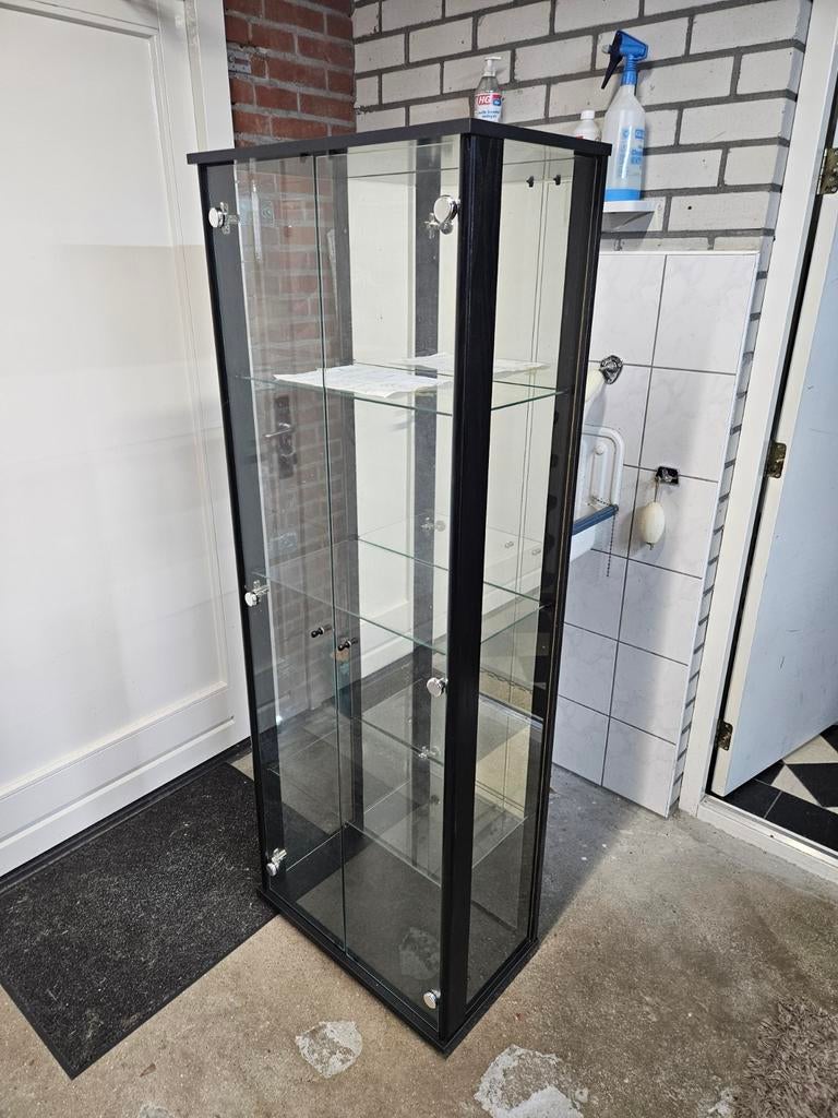 Vitrinekast, Vitrine, Zwart, Ophalen, 25 tot 50 cm, 50 tot 100 cm, 150 tot 200 cm