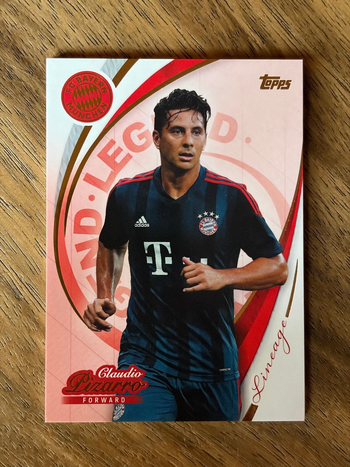 Claudio Pizarro Topps Lineage FC Bayern München Spelerskaart, Verzenden, Zo goed als nieuw, Buitenlandse clubs, Spelerskaart
