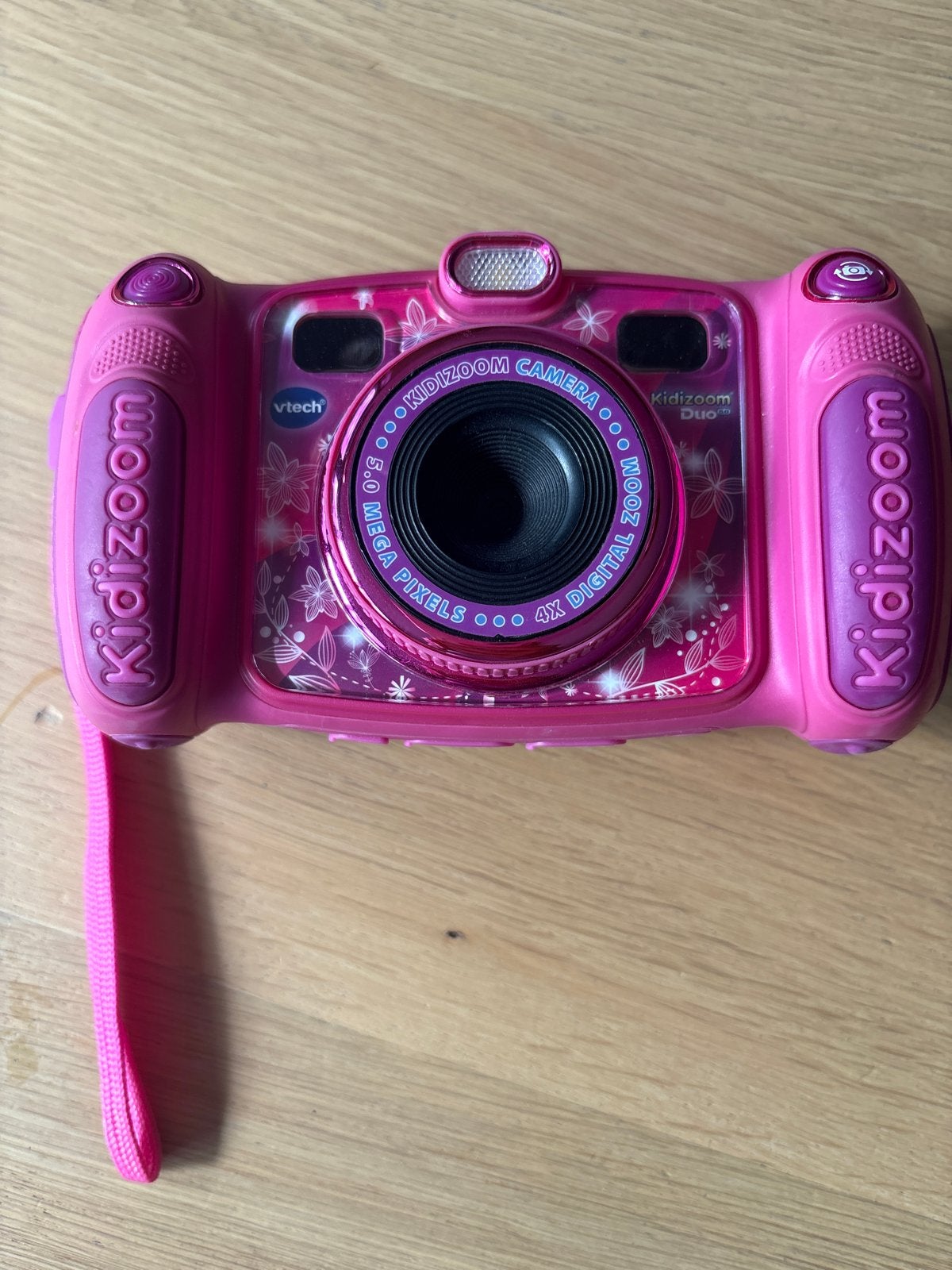 VTech Kidizoom Duo 5.0 MP kindercamera roze, Audio, Tv en Foto, Fotocamera's Digitaal, Gebruikt, Ophalen of Verzenden, Kindercamera