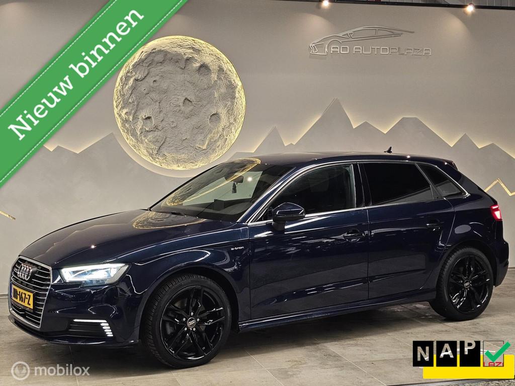 Audi A3 Sportback 1.4 e-tron S-Line Virtual/Keyless/Lane ass, Auto's, 4 cilinders, Blauw, Leder en Stof, 1515 kg