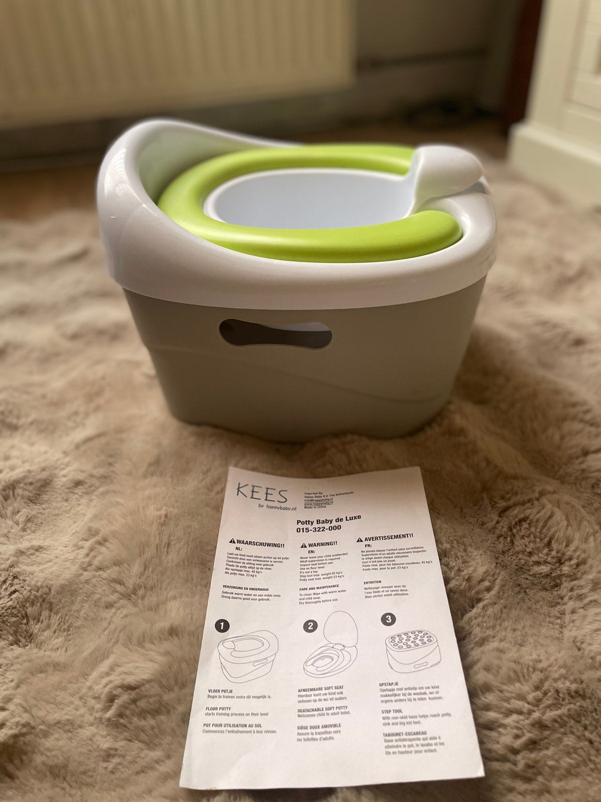 Potty baby de luxe KEES pispot 3 in 1, Ophalen of Verzenden, Zo goed als nieuw, Overige typen, Overige merken