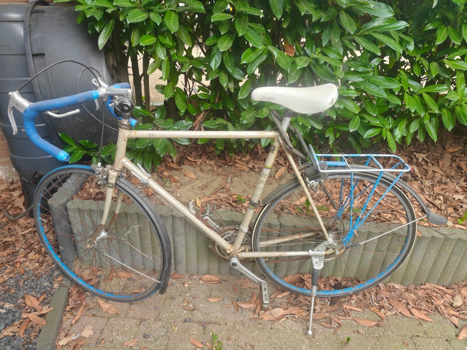 Vintage racefiets met spatborden fiets, 28 inch, Gebruikt, Ophalen, Overige merken