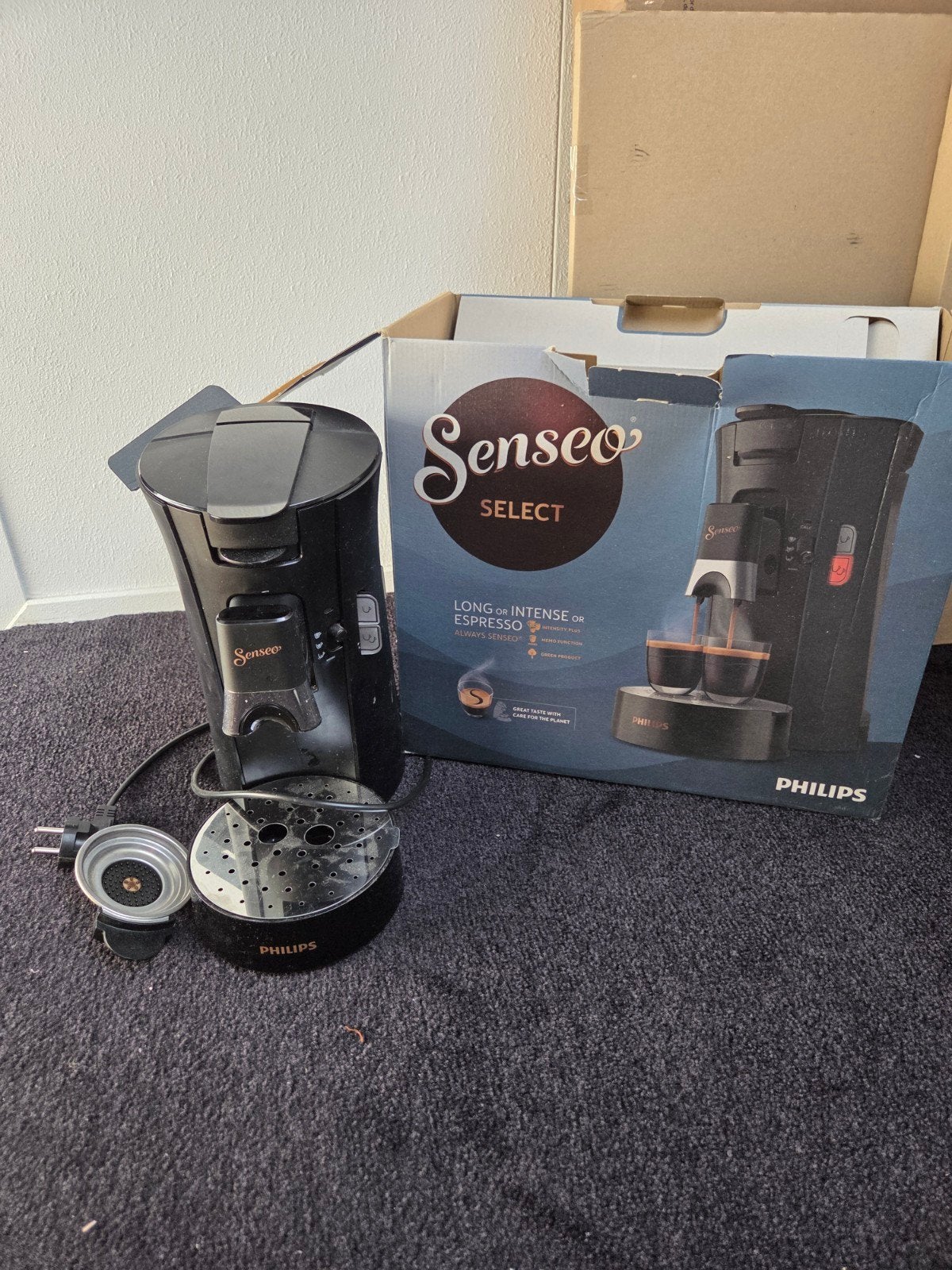 SENSEO Select Koffiepadmachine - Zo goed als nieuw, Ophalen of Verzenden, Zo goed als nieuw, Koffiemachine, Koffiepads en cups