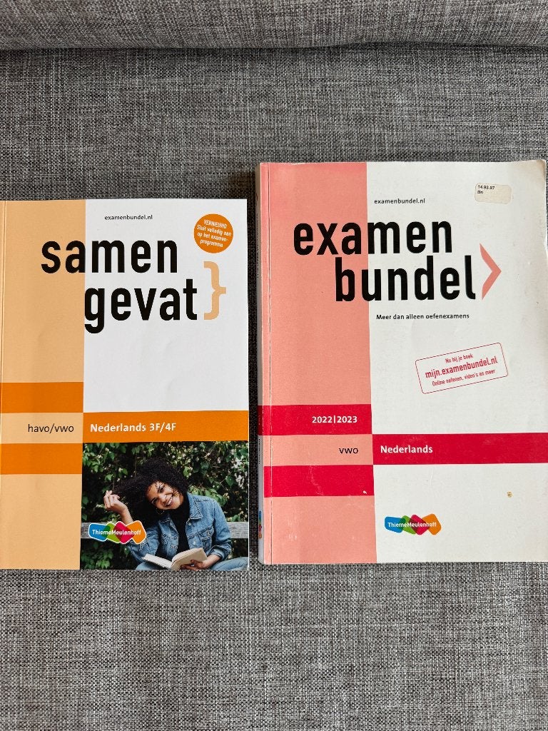 Examenbundel VWO + Samengevat HAVO/VWO Nederlands 10 eur pst, VWO, Diverse auteurs, Ophalen of Verzenden, Zo goed als nieuw