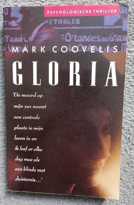 Mark Coovelis. Gloria is een uitstekende thriller!!!!, Ophalen of Verzenden, Gelezen