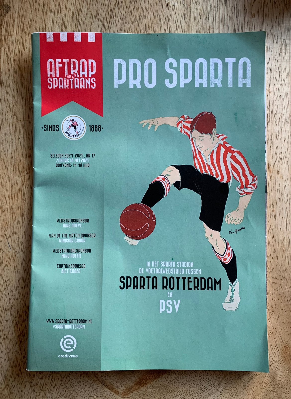 Sparta Rotterdam-PSV: 18-08-2025, Ophalen of Verzenden