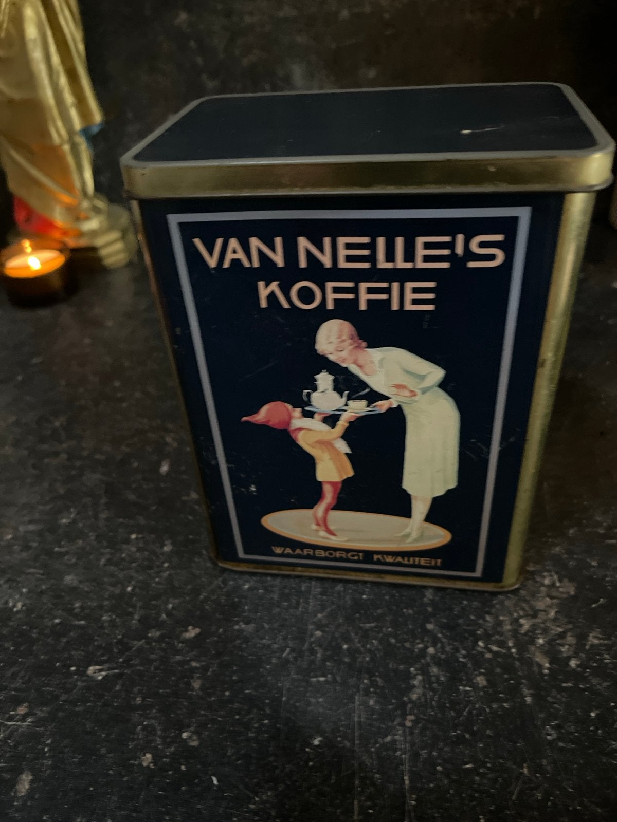 Vintage Van Nelle's Koffie blik - Waarborgt Kwaliteit, Ophalen of Verzenden