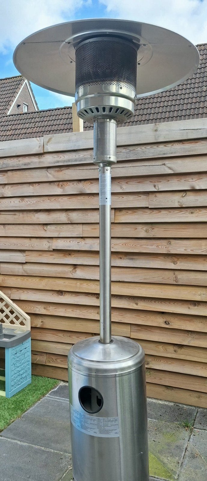 Terrasverwarmer inclusief gasfles, nakijken nodig, Ophalen