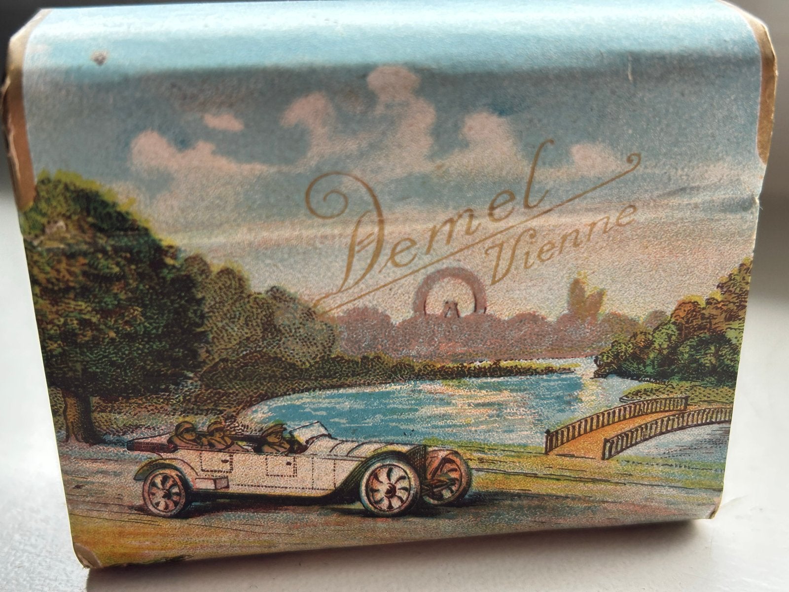 Antiek Demel Vienne Auto Chocolat blikje, Ophalen of Verzenden, Gebruikt