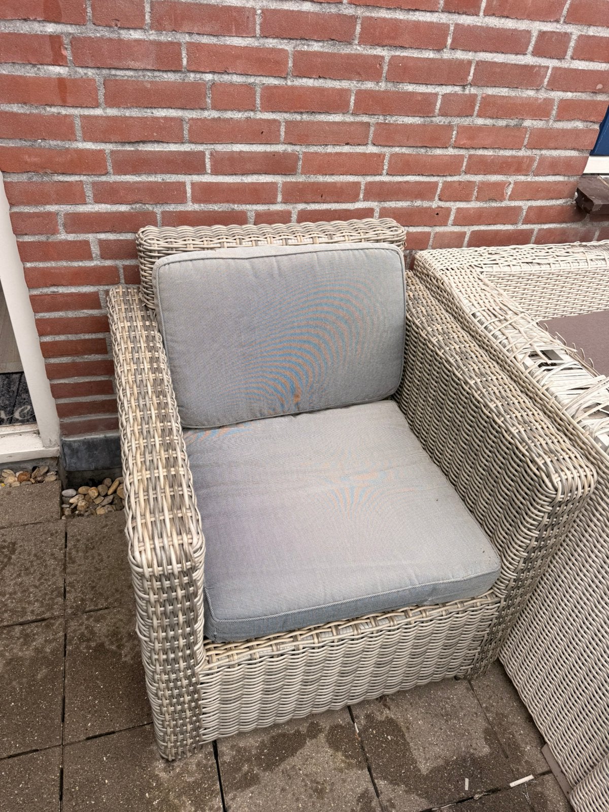 Buiten stoel, Ophalen, Zo goed als nieuw, Kunststof, Stoel