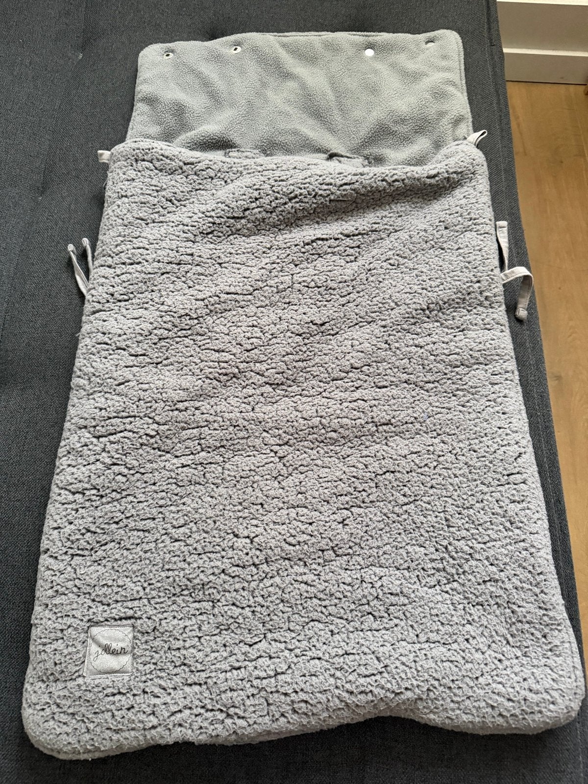 Jollein voetenzak grijs - Heerlijk warm voor onderweg, Ophalen, Gebruikt, Jollein, Gevoerd
