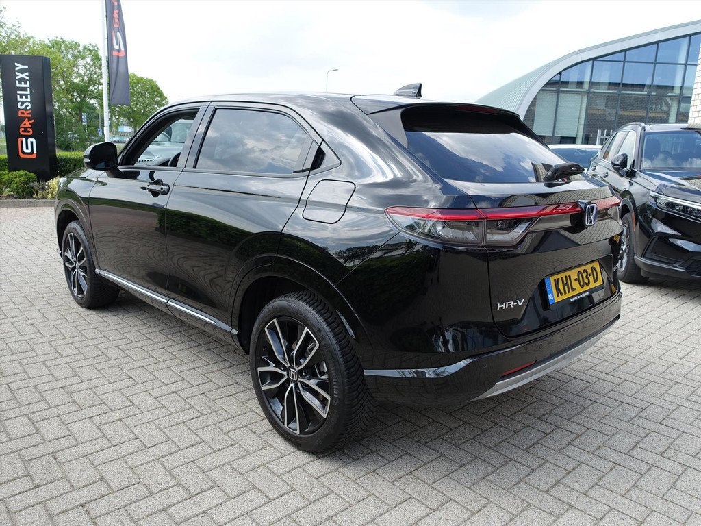 HONDA HR-V 1.5 i-MMD 131pk CVT Advance Privacy Glas, Auto's, Honda, Automaat, Leder en Stof, Zwart, Bedrijf