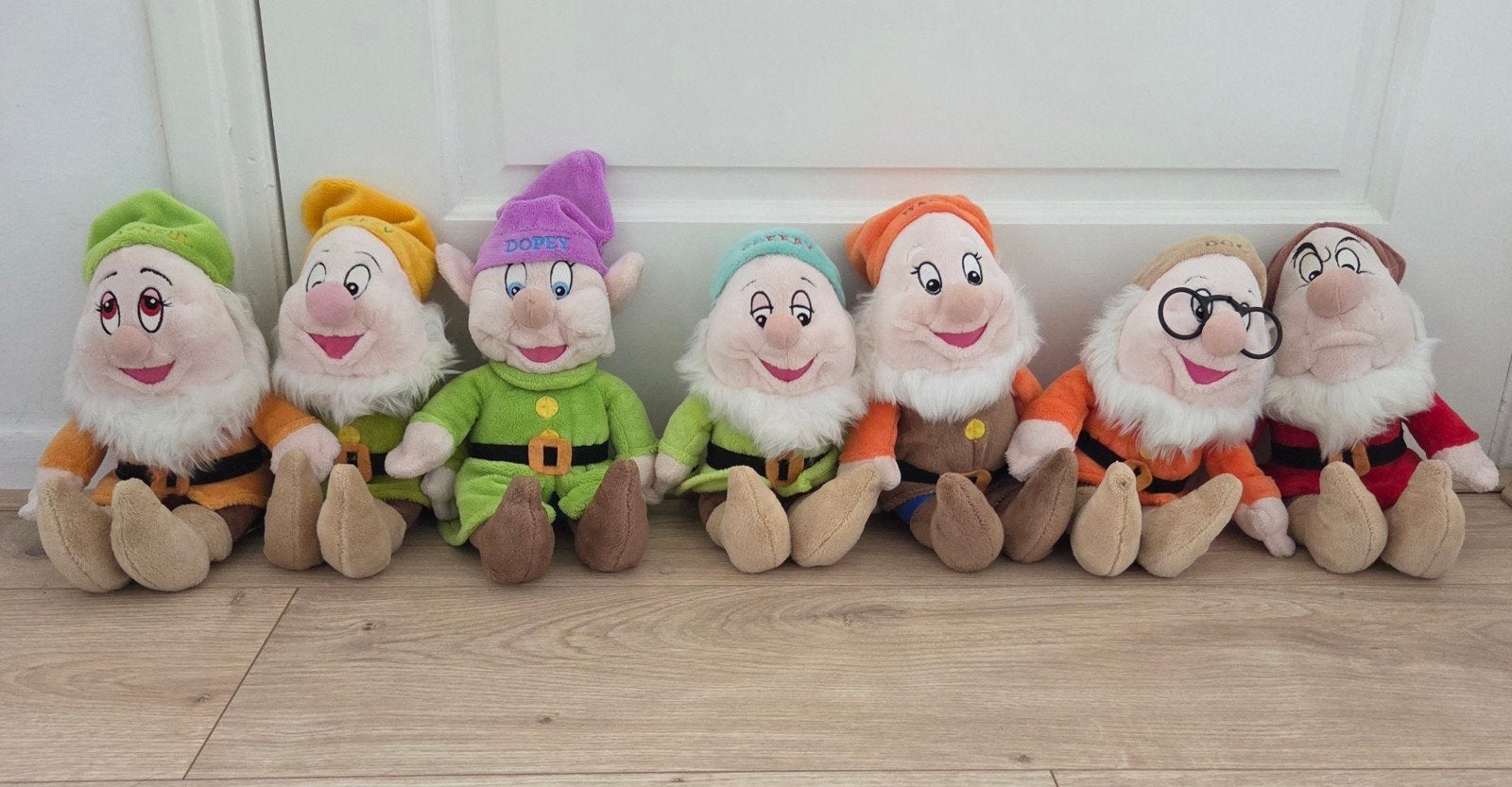 Complete set van 7 Disney Sneeuwwitje dwergen knuffels, Kinderen en Baby's, Ophalen, Disney, Disney, Overige typen