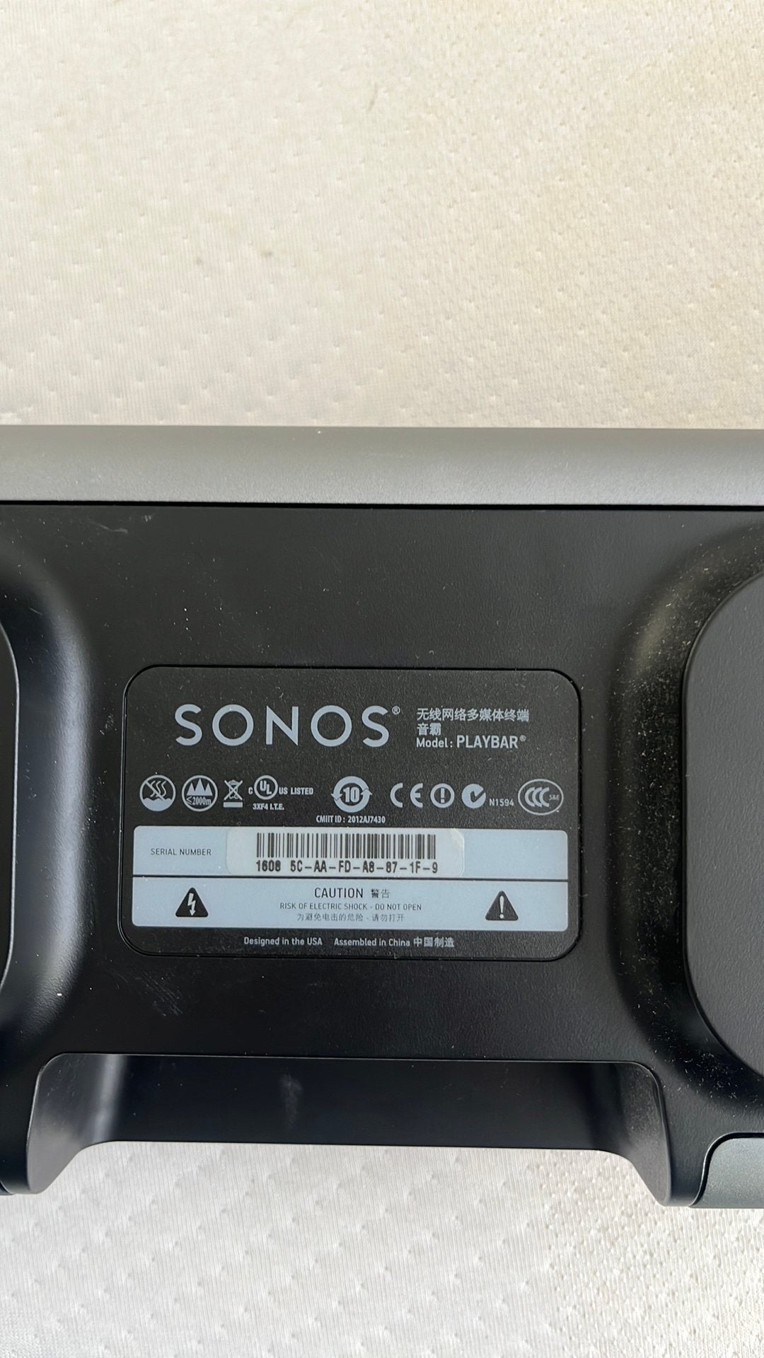 Sonos playbar, Ophalen of Verzenden, Zo goed als nieuw