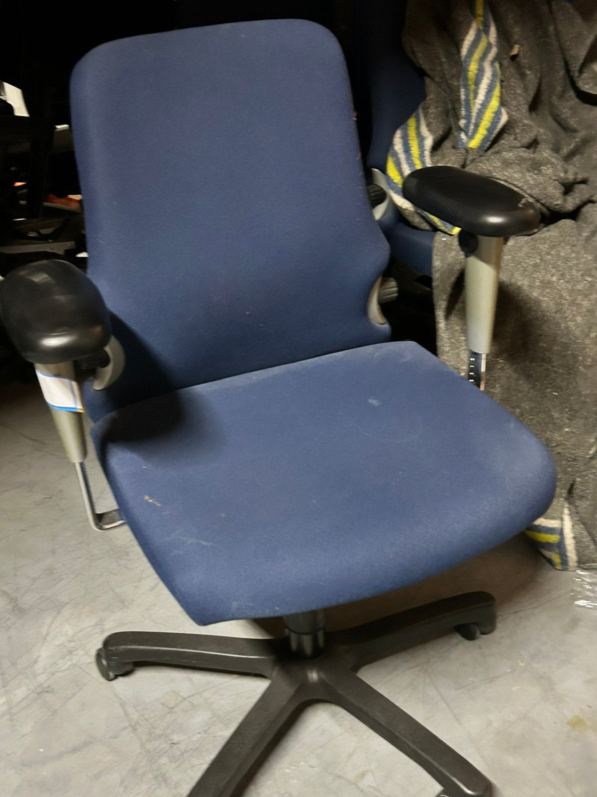 Conforto 77 met gel armleggers. Nw type kleur blauw, Gebruikt, Blauw, Ophalen of Verzenden, Bureaustoel