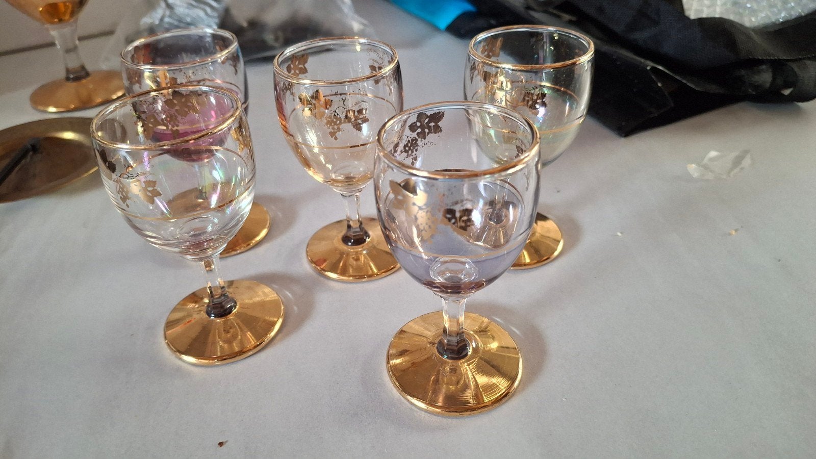 retro likeur glaasjes, Verzamelen, Glas en Borrelglaasjes, Ophalen, Gebruikt, Borrel- of Shotglas