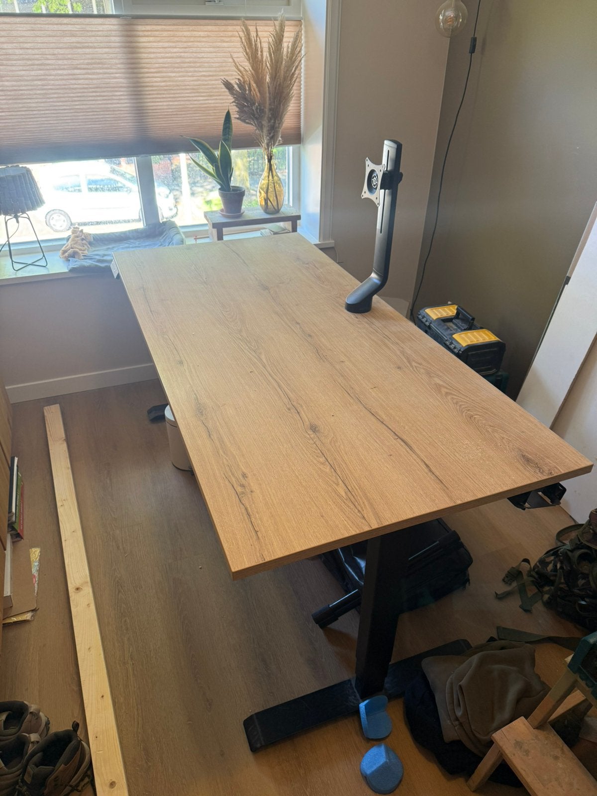 Zit / Sta bureau | 1700x800mm, Huis en Inrichting, Zit-sta bureau, Gebruikt, Kabelgoot, Spaanplaat of MDF