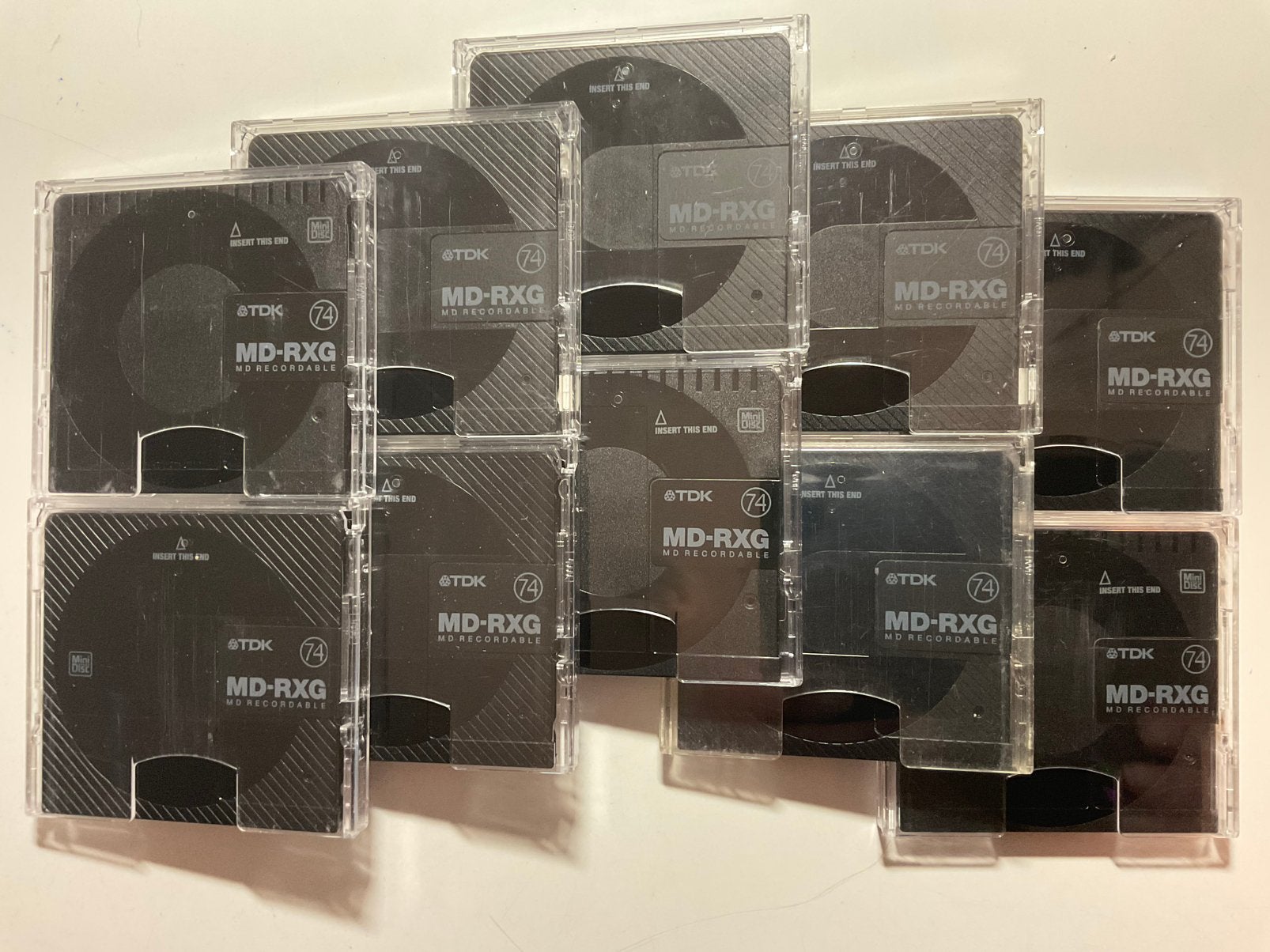 Minidisc’s. TDK  MD-RXG74. 10x als nieuw. 74 minuten, Audio, Tv en Foto, Ophalen of Verzenden, Discman
