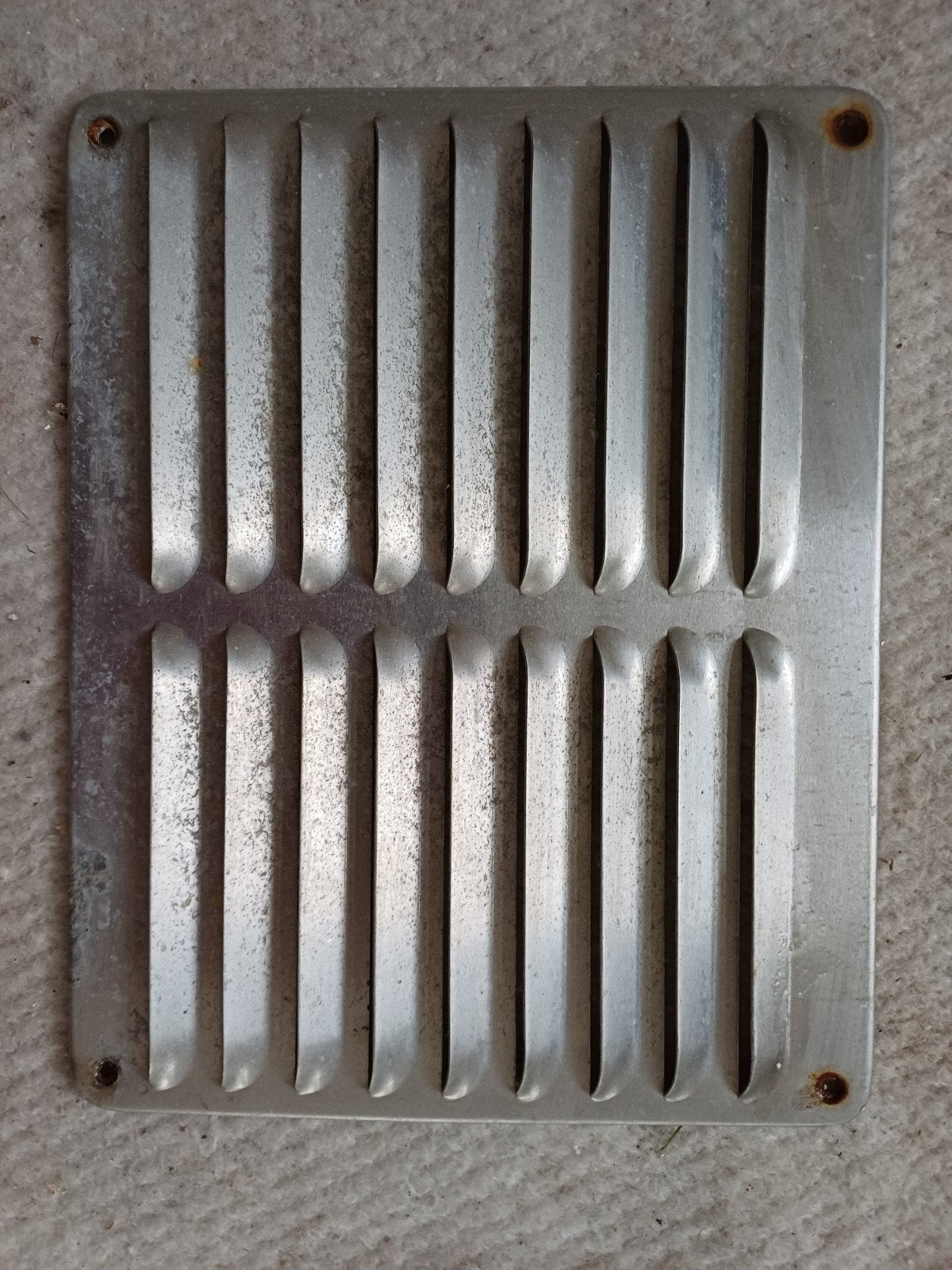 Aluminium ventilatierooster, Ophalen of Verzenden, Gebruikt