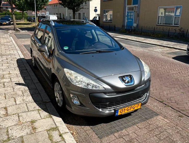 Peugeot 308 1.6 VTI 16V SW 7P 2008 Grijs, Voorwielaandrijving, Trekhaak, 4 cilinders, 7 stoelen