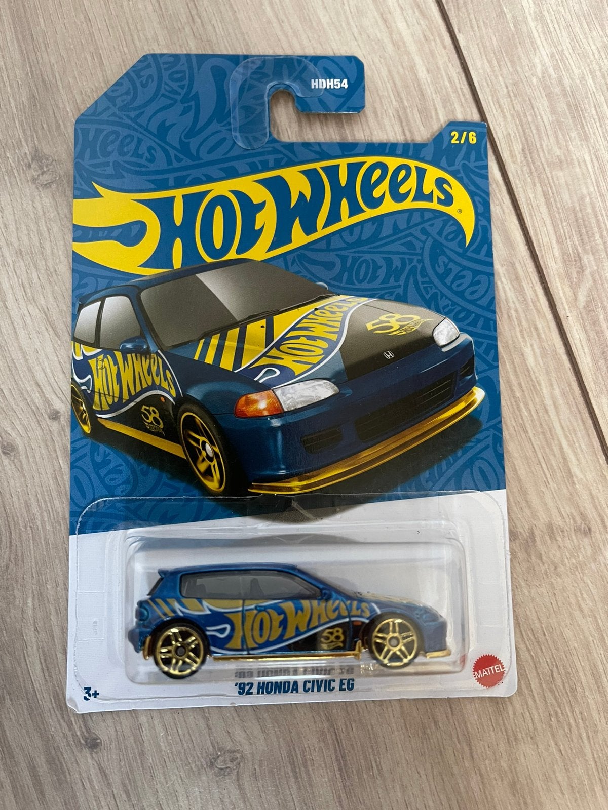 Hotwheels 92 Honda Civic 58TH Anniversary, Hobby en Vrije tijd, Modelauto's | Overige schalen, Ophalen, Nieuw, Auto