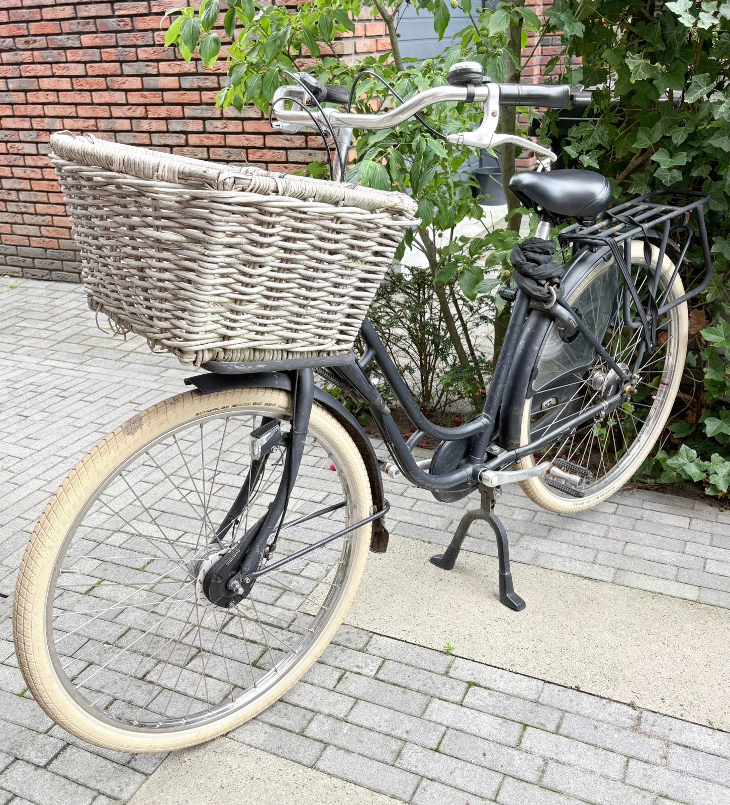 Prachtige Klassieke Omafiets–met rieten mand, Gebruikt, 47 tot 50 cm, Mandje, 0 zitjes