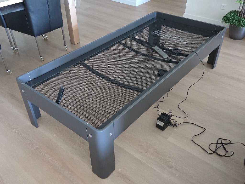 Auping Auronde 2000 - 90x200 cm en 48 cm hoog met wielen, Ophalen, 90 cm, Eenpersoons, 200 cm